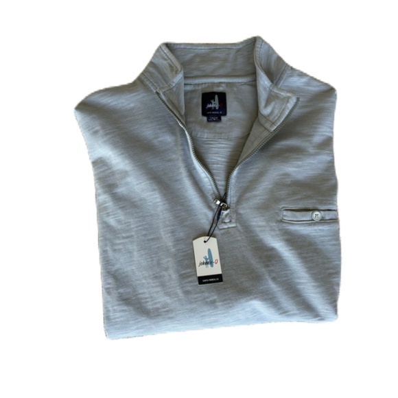 Johnnie-O Keane Quarter Zip Pullover Large gray - Picture 11 of 15